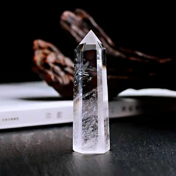1 бр. Натурален скъпоценен камък crystal точка Crystal Бял Розов Кварц, Лечебен Камък енергиен минерален Обелиск декорация на дома 4