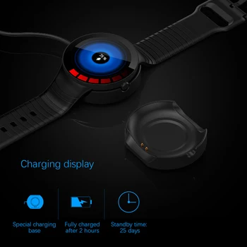 2022 E3 Новите Смарт Часовници Мъжки Спортни Фитнес IP68 Водоустойчив Bluetooth Часовници Кръвно Налягане E3 Кръгли Умни Часовници за Android и IOS 4