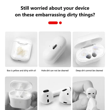 3 В 1 Комплект за почистване на слушалки Bluetooth За Airpods Pro 1 2 3 Калъф за слушалки, Дръжката за почистване на Bursh Инструменти За Samsung, Huawei, Xiaomi 4