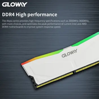 Gloway DDR4 RGB Оперативна памет Memoria Оперативна памет ddr4 3200 Mhz 3600 Mhz Серия Abyss бяла 16 GB маса памет 4