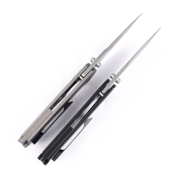M390 стоманен нож титановая дръжка открит къмпинг сгъваем ловен нож EDC джобен инструмент 4