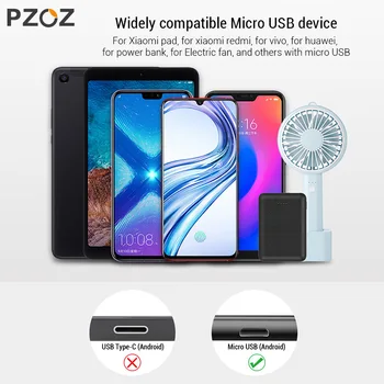 PZOZ Micro USB Кабел За Бързо Зареждане, Кабел За Данни, 2 М, 3 М За Samsung S7 Xiaomi Redmi Note 5 Pro Android Мобилен Телефон microUSB Зарядно Устройство 4