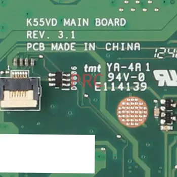 REV.3.1 За ASUS K55VD дънна Платка на лаптоп SLJ8E N13M-GE1-S-A1 DDR3 дънна Платка на лаптоп 4