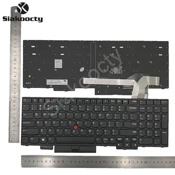 Siakoocty Нова Клавиатура за лаптоп на американски и английски език за ThinkPad E580 E585 E590 E595 L580 L590 T590 FRU 01YP560 01YP720 P52 P72 Клавиатура 4