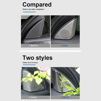 Автомобилна Предната Трехгранная Капак На Прозорец Рожка, Капачката На Отвора На Динамиката За Mercedes-Benz C-Class W205 2015-2020 4