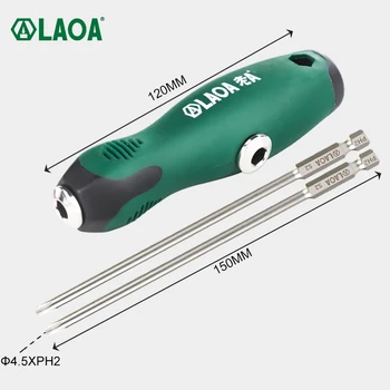 Дръжка на отвертка, за да LAOA с множество инструменти, с двойна употреба, пластмасов гумена дръжка Лека и лесно запознат 4