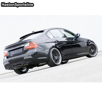 За BMW Серия 3 E90 HM Стил Въглеродни Влакна, Заден Спойлер на покрива на Автомобила Крило 2005-2012 4