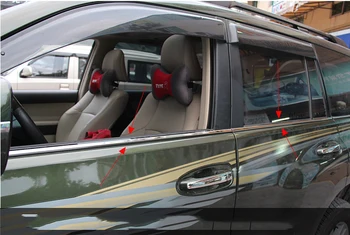 За Toyota Prado FJ150 2010-2016 Прозореца на Колата От Неръждаема Стомана Формоване Декорация на Стъклени Ленти Дограма Перваза на прозореца Външно Украса 6 бр. 4