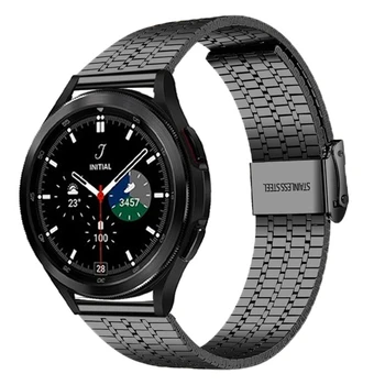 Каишка От Неръждаема Стомана За Samsung Galaxy Watch 4 Classic 46 мм 42 мм Метална каишка Гривна Watch4 44 мм 40 мм, 3 Active2 20 мм, 22 мм и Каишка 4