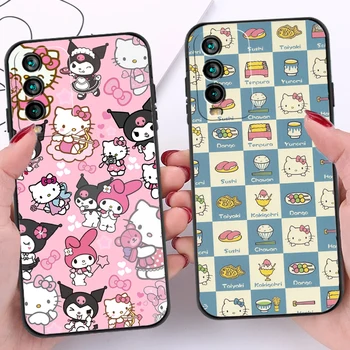 Калъф Hello Kitty 2023 Калъфи За Телефони Xiaomi MI11 MI 11 Lite POCO F3 GT X3 GT M3 Pro X3 NFC Рамка Коренно Мек TPU 4