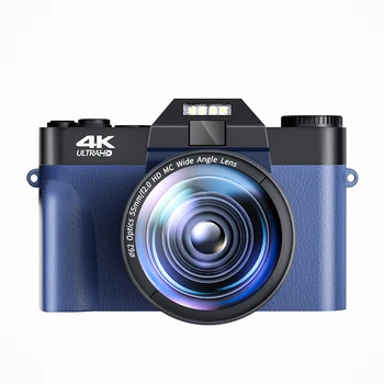 Класически Стари Цифров Фотоапарат За Снимки WIFI 4K Компактен Потоковая Камера YouTube UHD Открит Видео Vlog 4