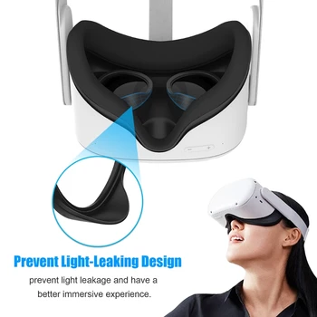 Пръстен против надраскване за VR-обектив, Защитата Очила от надраскване -Защитна рамка Oculus Quest 2 Силиконово пръстен 4