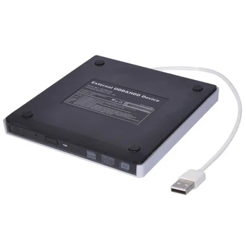 Тънък Външен USB 2.0 DVD RW CD Писател автомобил с Горелка Четец Плейър За Преносимите КОМПЮТРИ Mac Лаптоп с Win XP 7 8 10 Xiaomi Huawei HP, IBM 4