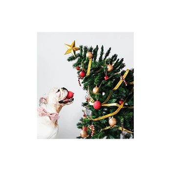 Уникален Стил Лапи Коледен Памук Нашийник за Кучета с матросским Папийонка Розово Човечето Човече Щенячий Нашийник за Малко Средно Голямо Куче 4