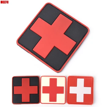 3d PVC Нарукавная Превръзка на Червения Кръст Медицински Спасителна Икона на Морала Гума Лекар, Фелдшер Тактически Нож Флаг Конфедерация Швейцария Нашивка 5