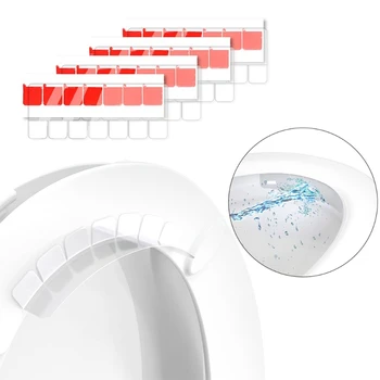 4 Бр. Защита от Пръски тоалетна, Дефлектор на урината за седалката на Тоалетната чиния, Защита От Пръски на урината Приучение на обличане Защита От Пръски на урината B03E 5