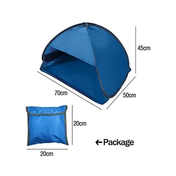 UV Защита От Слънцето Подслон Малък Навес Напълно Автоматичен Бързо Разкриваща Плажен Навес Мързелива Палатка Мини Открит Къмпинг Плажна Палатка 5
