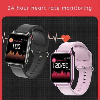 ZW18 Умен Часовник 2020 IP67 Водоустойчиви Часовници За Измерване на Сърдечната Честота И Кръвното Налягане С Пълна Докосване Часовници За Измерване на Температурата на Тялото Умен Часовник Дропшиппинг 5
