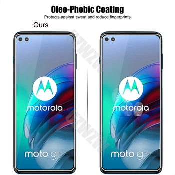 За Motorola Moto G100 Фолио за обектива на камерата и Защитно фолио за телефон от закалено стъкло 5