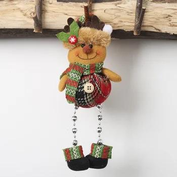 Забавни Коледни Декорации DIY Коледен Подарък на Дядо Коледа, Снежен човек Дърво Висулка Кукла се Мотае Украса за Дома Ноел Натал честита Нова Година 5