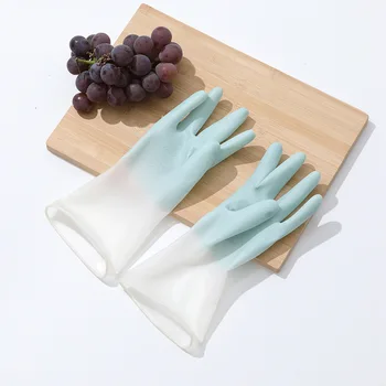 Ръкавици За миене на Съдове Силиконови Ръкавици За миене на Съдове Гъба За Миене на съдове Гумени Ръкавици, Инструменти За почистване на 1 чифт 5